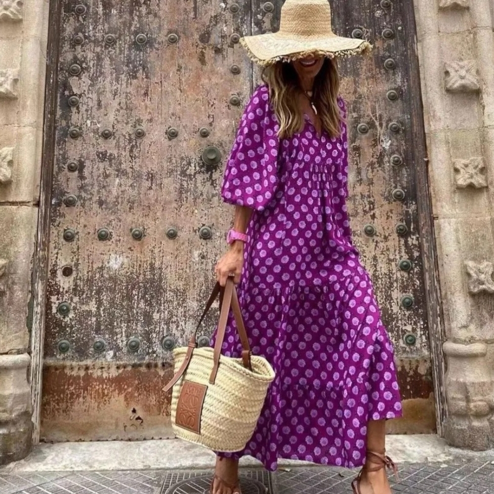 NWOT Beautiful purple summer dress from Adore - Picture 9 of 9